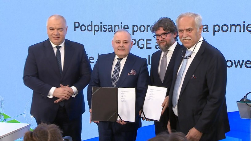 Podpisania porozumienia o powołaniu spółki celowej ZE PAK i PGE /Polsat News /Polsat News