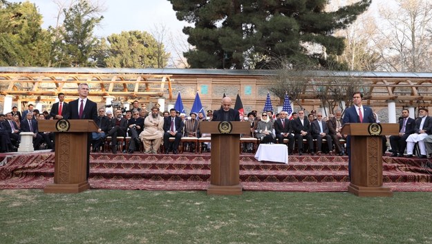 Podpisanie porozumienia w w Katarze /HEDAYATULLAH AMID /PAP/EPA