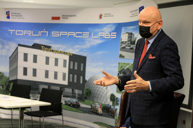 Podpisanie umowy na budowę Toruń Space Labs - 12 stycznia 2022 r. /UM Toruń /Materiały prasowe