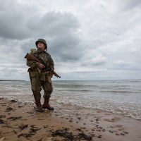 Na plaży w Normandii 