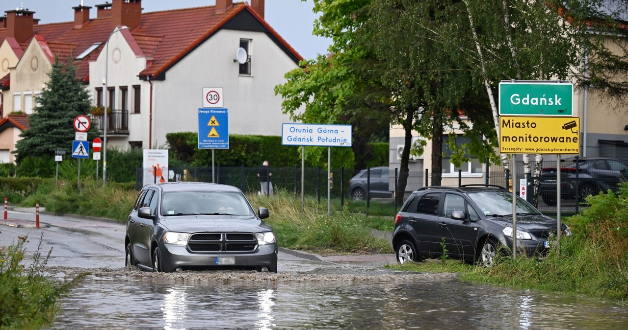 Podtopienia po burzy w Gdańsku