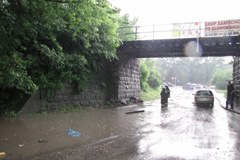 Podtopiony wiadukt w Wieliczce