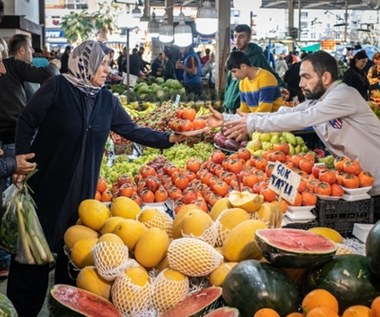 Podwyżki cen żywności w Turcji pobiły rekord. W ciągu roku wzrosły o 70 procent