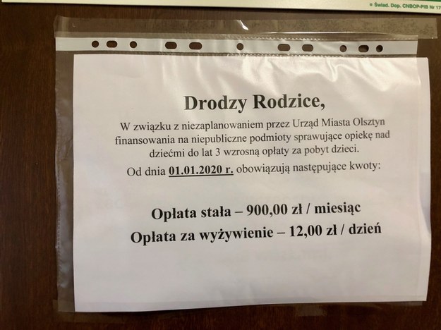 Podwyżki w niepublicznych żłobkach w Olsztynie /Piotr Bułakowski /RMF FM