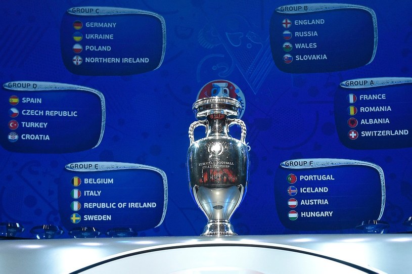 Podział na grupy piłkarskich mistrzostw Europy we Francji /AFP