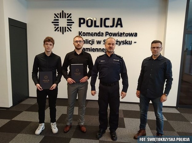 Podziękowania dla nastolatków /KPP Skarżysko-Kamienna  /Policja