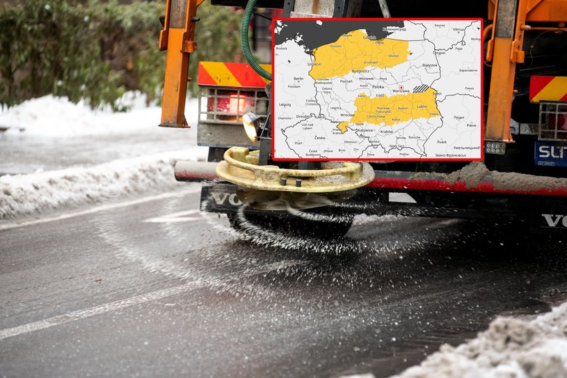 Pogoda. Marznące opady i gołoledź na drogach w dużej części kraju /Michał Kość /Agencja FORUM