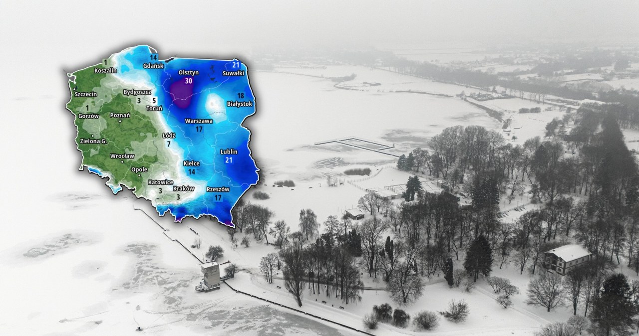Pogoda na ferie zimowe 2026. Opady śniegu nie zaczną się od razu. Potem ich intensywność się zwiększy /Jakub Orzechowski/Agencja Wyborcza.pl/WXCHARTS /