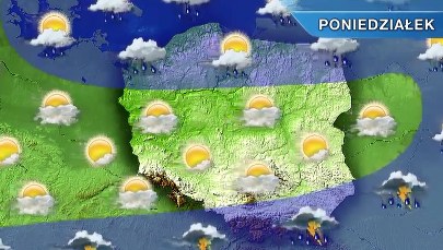 Pogoda na poniedziałek: Burze na południowym wschodzie