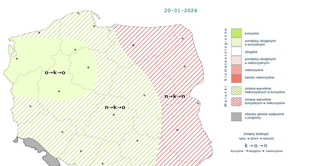 Pogoda w ciągu dnia będzie spokojna i łagodna, dzięki czemu w większości kraju warunki będą korzystne /IMGW /