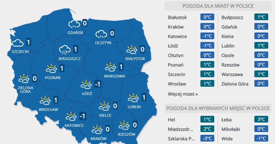Pogoda w drugi dzień świąt /INTERIA.PL