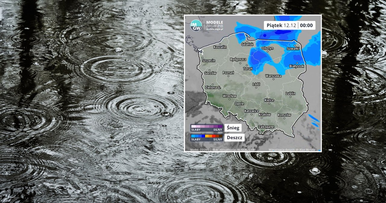 Pogoda w środę przyniesie deszcz do wielu miejsc, głównie na północy Polski. Będzie jednak ciepło: na Dolnym Śląsku do około 14 stopni Celsjusza /Tomasz Stańczak/Agencja Wyborcza.pl/IMGW /
