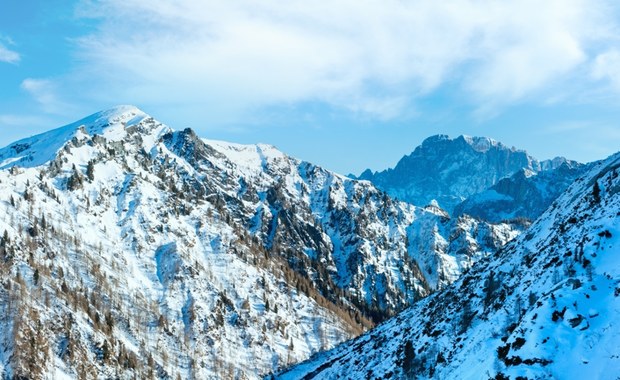 Pogodowa anomalia w masywie Marmolada w Dolomitach