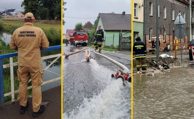 Pogotowie przeciwpowodziowe w Bielsku-Białej. Ulewne deszcze nie dają za wygraną