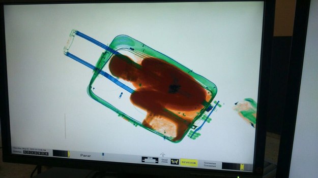 Pogranicznicy odkryli dziecko dzięki prześwietleniu bagażu kobiety /Guardia Civil /PAP/EPA