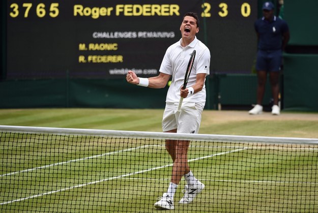 Pogromca Rogera Federera na Wimbledonie /ANDY RAIN /PAP/EPA