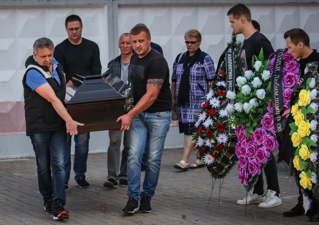 Pogrzeb Alaksandra Tarajkouskiego /TATYANA ZENKOVICH  /PAP/EPA