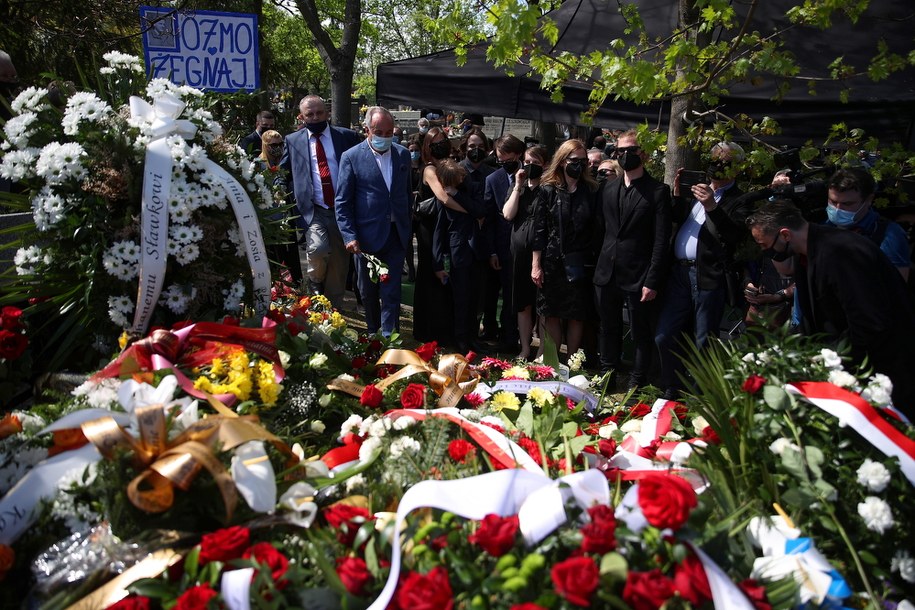 Pogrzeb Bronisława Cieślaka na Cmentarzu Podgórskim w Krakowie /	Łukasz Gągulski /PAP