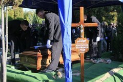 Pogrzeb kibica w Zielonej Górze