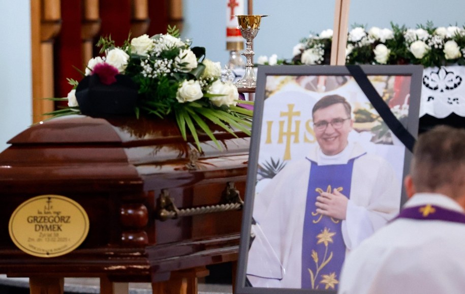 Pogrzeb ks. Grzegorza Dymka (zdj. z lutego) /Waldemar Deska /PAP