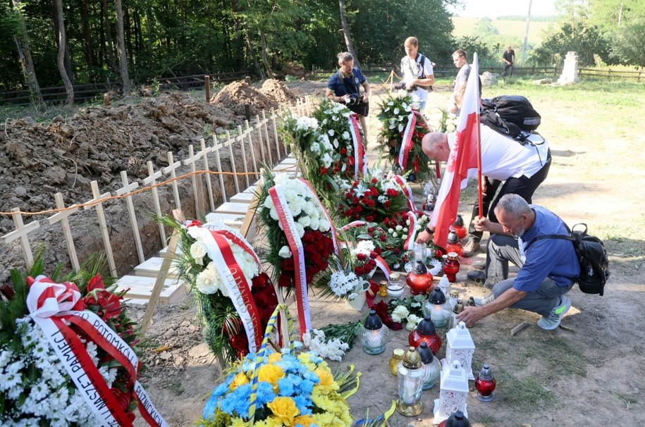 Pogrzeb ofiar rzezi wołyńskiej w Puźnikach, Ukraina 6 września 2025 /Wojciech Olkusnik/East News  /East News