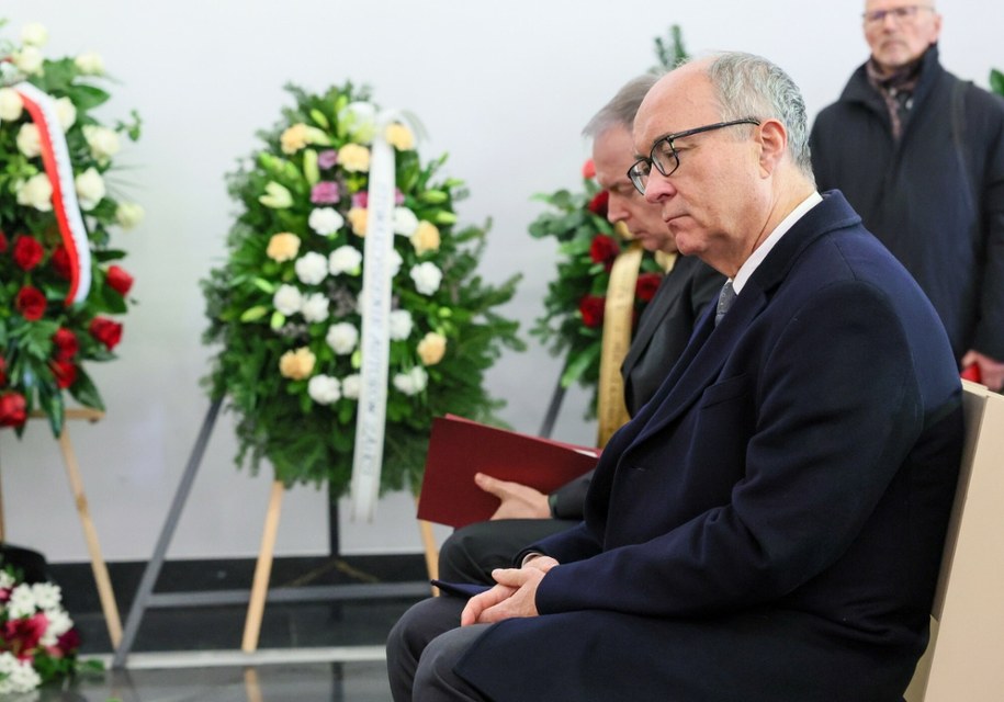 Pogrzeb pisarza Wiesława Myśliwskiego na Powązkach Wojskowych w Warszawie, 17 kwietnia 2026 /Wojciech Olkusnik/East News/  /East News