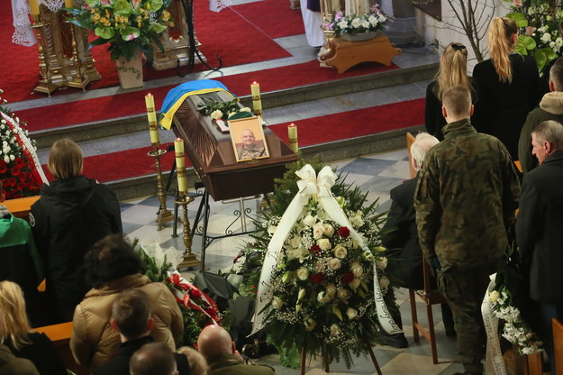 Pogrzeb polskiego ochotnika Michała Żurka, który zginął w Ukrainie /	Tomasz Wojtasik /PAP