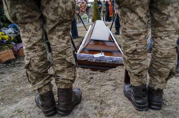 Pogrzeb ukraińskiego żołnierza we Lwowie /MYKOLA TYS /PAP/EPA