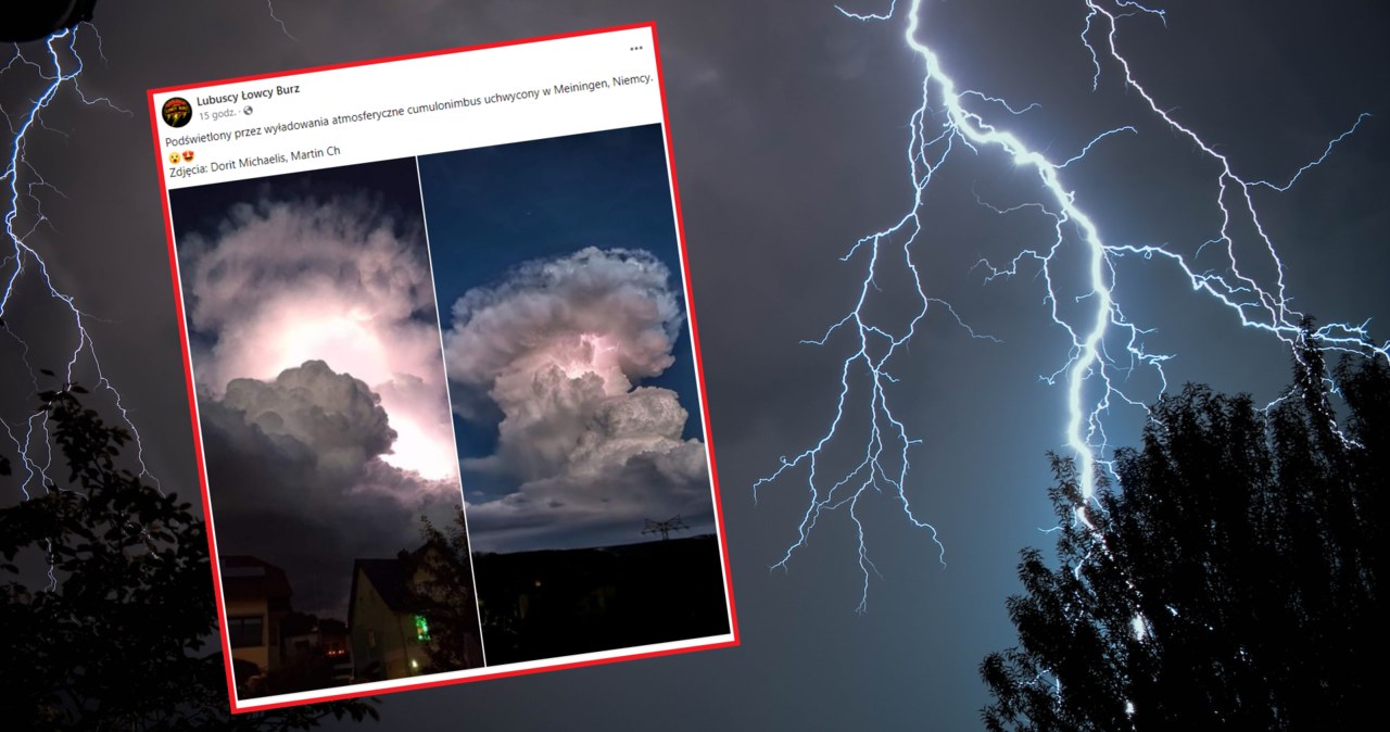 Pojawiło się wiele nagrań i zdjęć widowiskowych burz. Nie zabraknie ich również w nocy ze środy na czwartek /Jonas Kaiser/Unsplash/Lubuscy Łowcy Burz/Facebook /