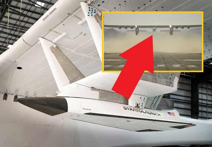 Pojazd hipersoniczny Talon-A odbył lot przy pomocy największego samolotu świata /foto: Stratolaunch /domena publiczna