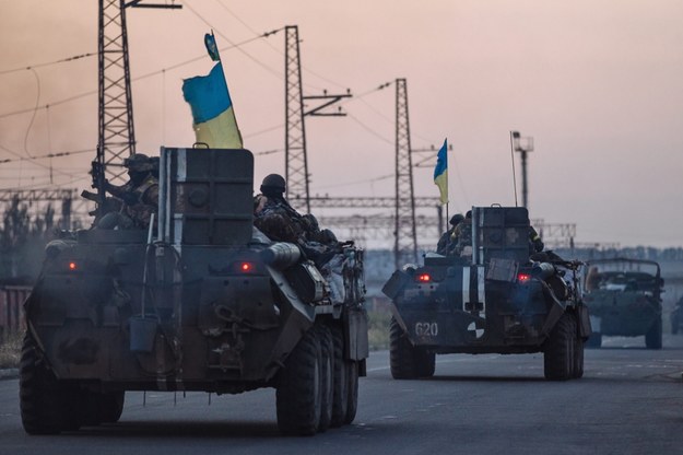 Pojazdy armii ukraińskiej /ROMAN PILIPEY /PAP/EPA