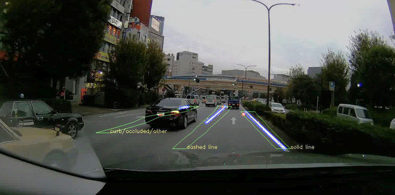 Pojazdy autonomiczne muszą między innymi rozróżniać znaki poziome na ulicach /Informacja prasowa