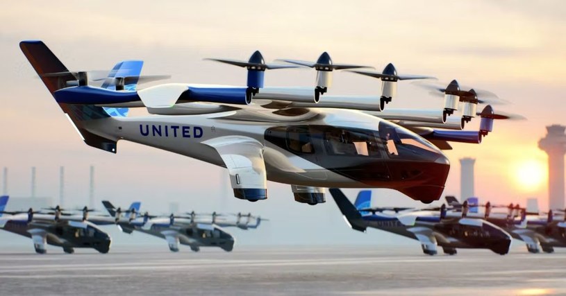 Pojazdy firmy Archer Aviation będą w stanie przelecieć dystans od 60 do 100 km na jednym ładowaniu akumulatorów / zdjęcie: Archer Aviation /domena publiczna