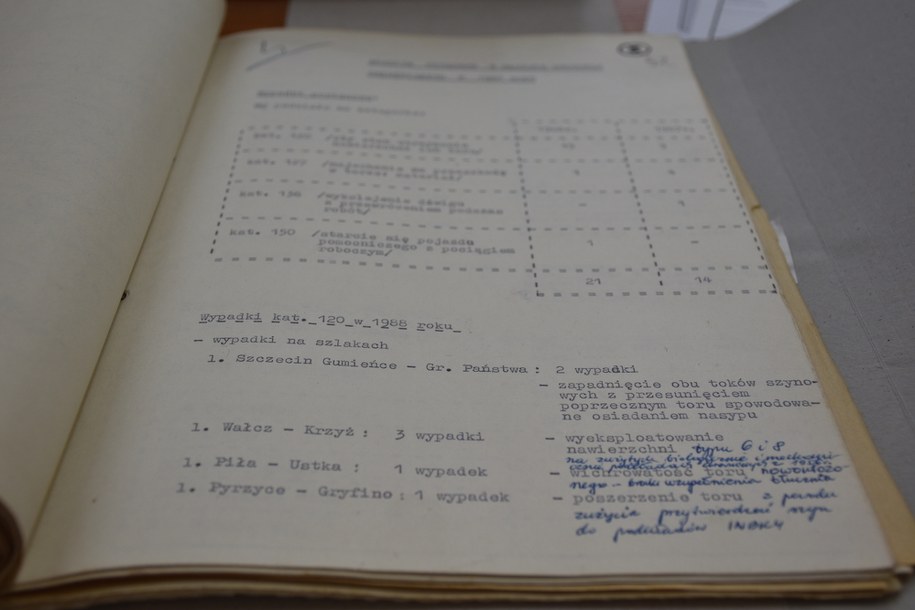 Pojedyncze notatki związane z wypadkiem /Mateusz Chłystun /RMF FM