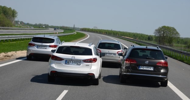 Pojedynek czterech kombi klasy średniej, czyli nowa Mazda 6 kontra renomowani rywale, napędzani silnikami wysokoprężnymi. /Motor