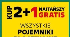 Pojemniki plastikowe 2+1 gratis /Kaufland /INTERIA.PL