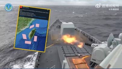 Pokaz siły Chin wokół Tajwanu. Tajpej mówi o "irracjonalnych prowokacjach"