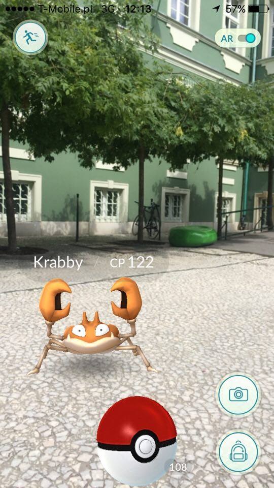 Pokemony przy szczecińskim urzędzie miasta /Aneta Łuczkowska /RMF FM