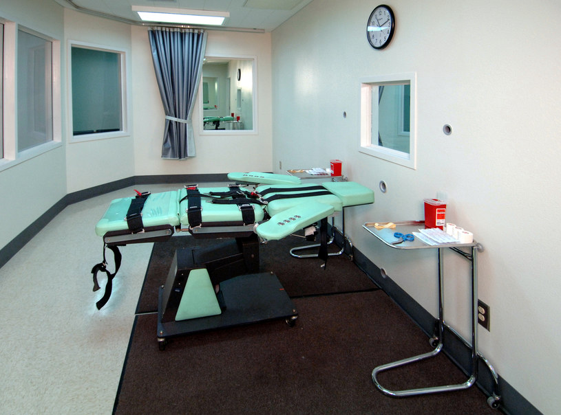 Pokój, w którym wykonuje się karę śmierci poprzez zastrzyk trucizny w więzieniu stanowym San Quentin w Kalifornii /Wikimedia Commons /domena publiczna