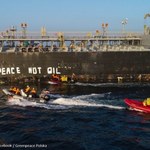 "Pokój zamiast ropy". Protest Greenpeace w Zatoce Gdańskiej