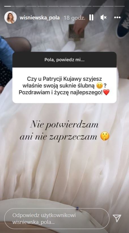 Pola Wiśniewska w białej sukni ślubnej fot. Instagram (instagram.com/wisniewska_pola) /Instagram