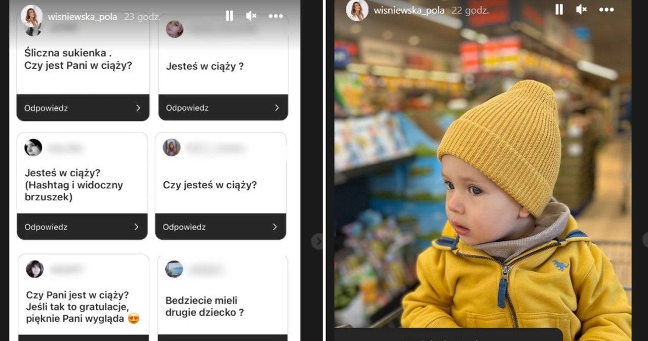 Pola Wiśniewska zareagowała na pytania o ciążę /Instagram