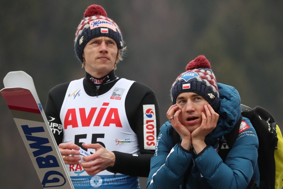 Polacy Dawid Kubacki i Kamil Stoch / 	Grzegorz Momot    /PAP