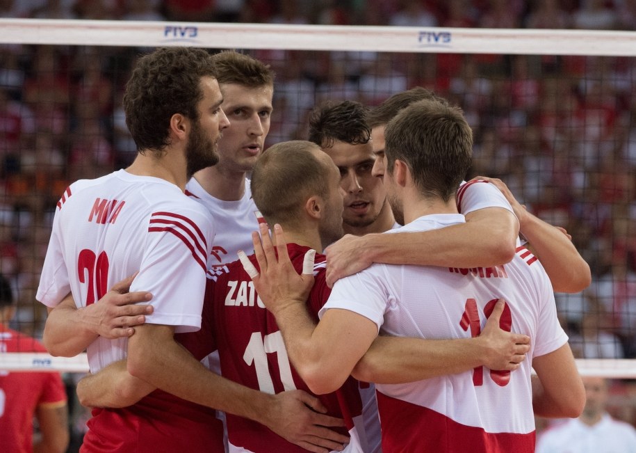 Polacy (od L) Mateusz Mika, Piotr Nowakowski, Paweł Zatorski, Fabian Drzyzga, Mariusz Wlazły i Michał Kubiak /Grzegorz Michałowski /PAP