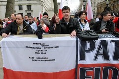 Polacy protestują w Londynie