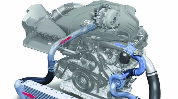 Połączenie turbo i elektrycznie napędzanego kompresora to sposób Audi na wysoki moment przy niskich obrotach. /Motor