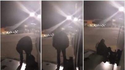 Polak opuścił samolot przez wyjście awaryjne. Miał atak astmy, załoga go ignorowała