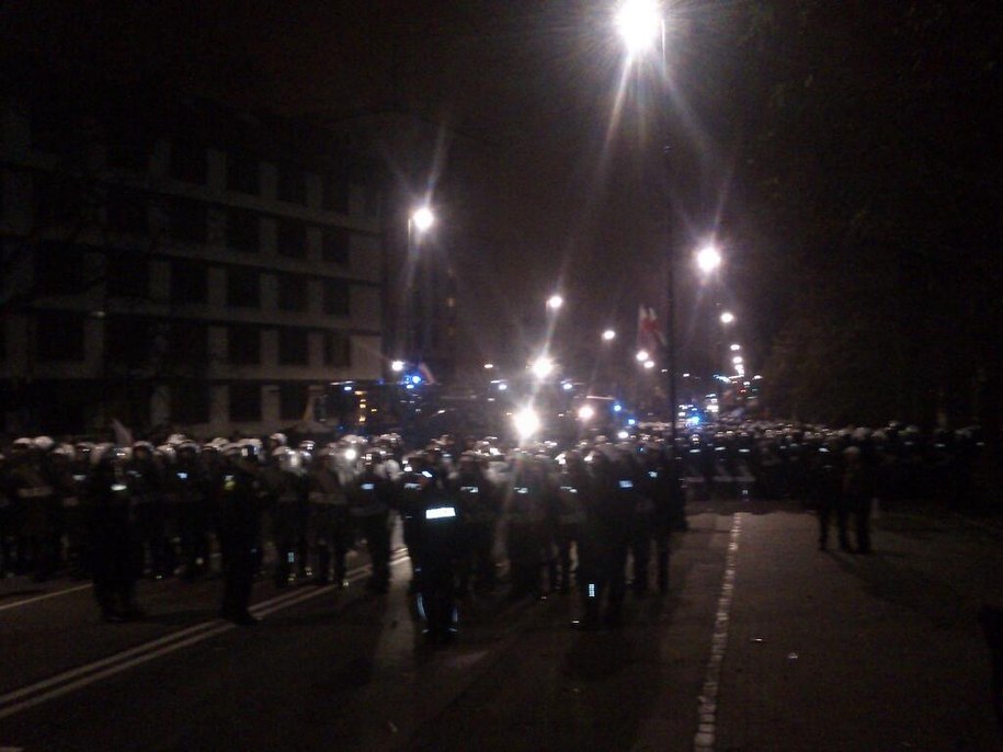 Policja na Belwederskiej /Krzysztof Berenda /RMF FM