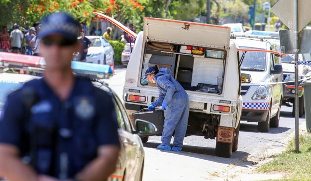 Policja na miejscu tragedii w Australii /ROMY BULLERJAHN /PAP/EPA
