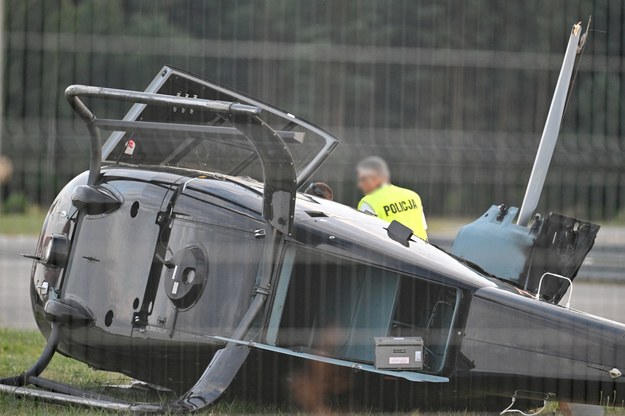 Policja na miejscu wypadku /Piotr Polak /PAP